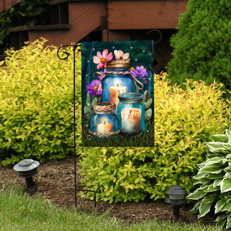 Be A Light Jars Garden Flag