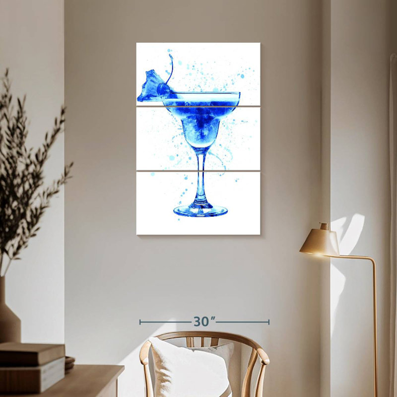 Yarlin Cocktail Drinks Glass WC II, 57" H x 36" W