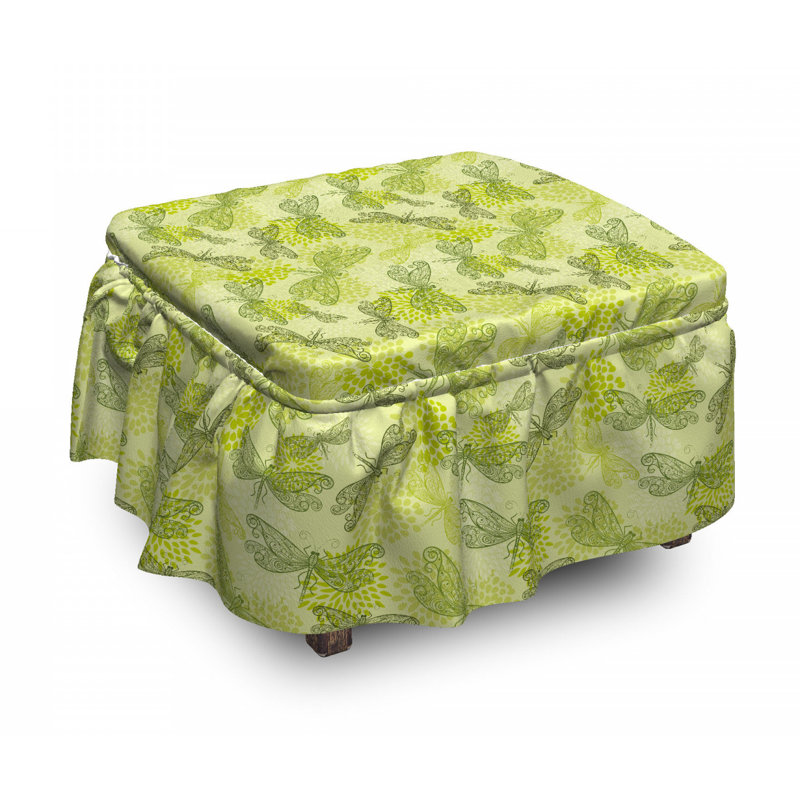 Box Cushion Ottoman Slipcover