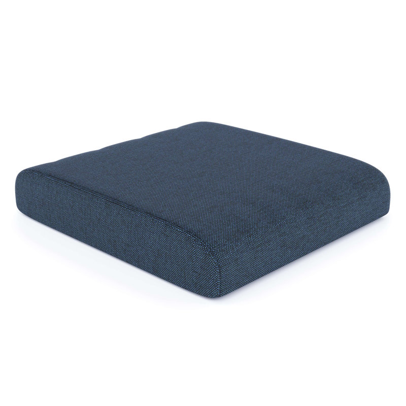 Sunbrella® Outdoor Ottoman Cushion, Spectrum Indigo Sunbrella®, 4" H x 22" W x 20" D