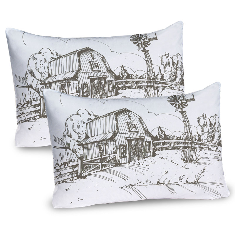 Ensemble de 2 taies décoratives pour moulin à vent Ambesonne, H 20 po x l 26 po