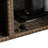 Outdoor Food Cart With Smooth Wheels And Glass Tabletop - Brown For Patio Backyard Beverage Storage Top Poolside