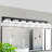 Modern Black LED Vanity Light 5-Lights Wall