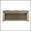 Canapé d'extérieur durable en osier et bois 3 places Hampton, pour des rassemblements de patio confortables et élégants-53854726