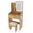 Vanity Table With LED-Illuminated Mirror, Power Outlet, Hairdryer Holder & Stool – Compact Dressing Desk For Small Bedrooms