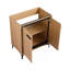 Base de meuble-lavabo 30 po sans lavabo, armoire de rangement avec portes, bois d'ingénierie