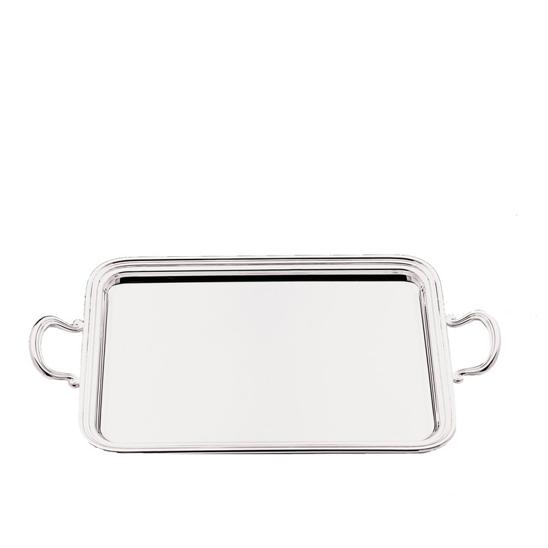 English Metal Tray, 2" H x 19.75" W x 13" D