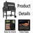 TONWIN 48.75'' W Barrel Charcoal Grill