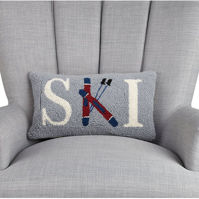 Coussin en laine Ski