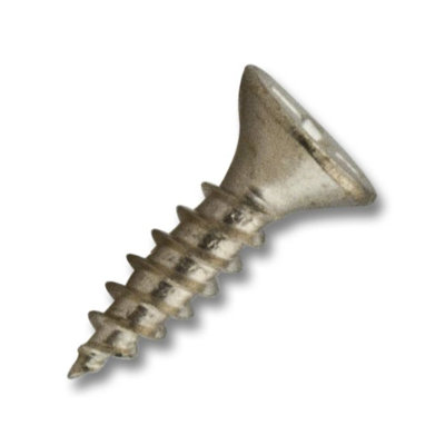 Polished Brass Philips Flat Head Coarse Thread