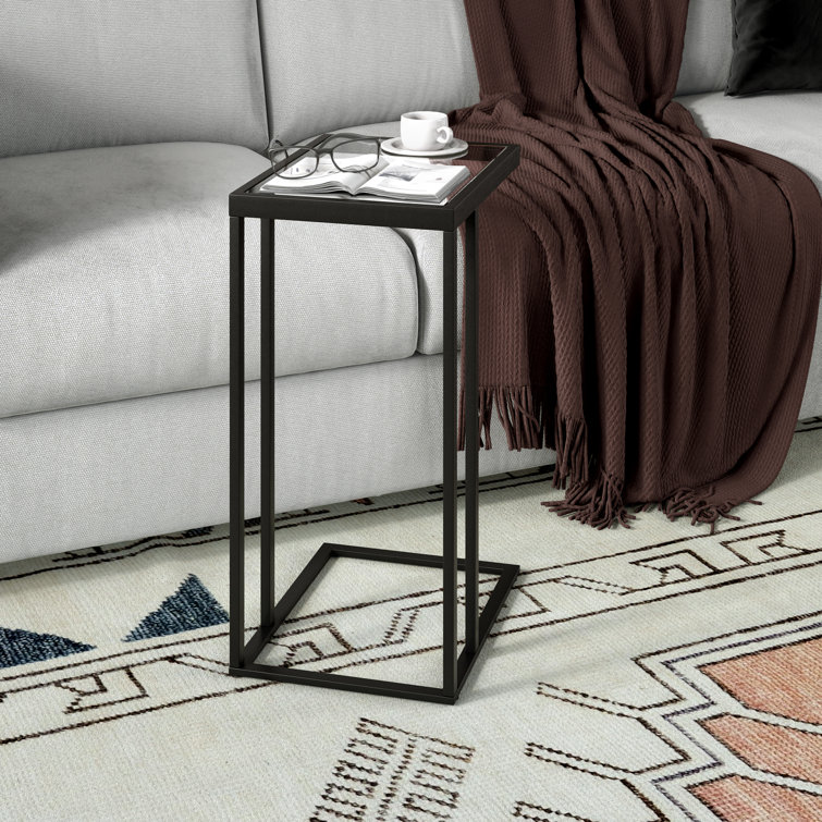 Alexis Glass Top End Table