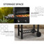 Dakota Fields Carmesa 62cm W Charcoal Grill