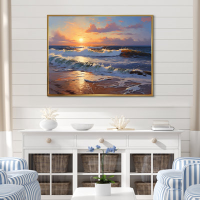 Coucher de soleil, tranquillité, plage vibrante, mariage I - reproduction