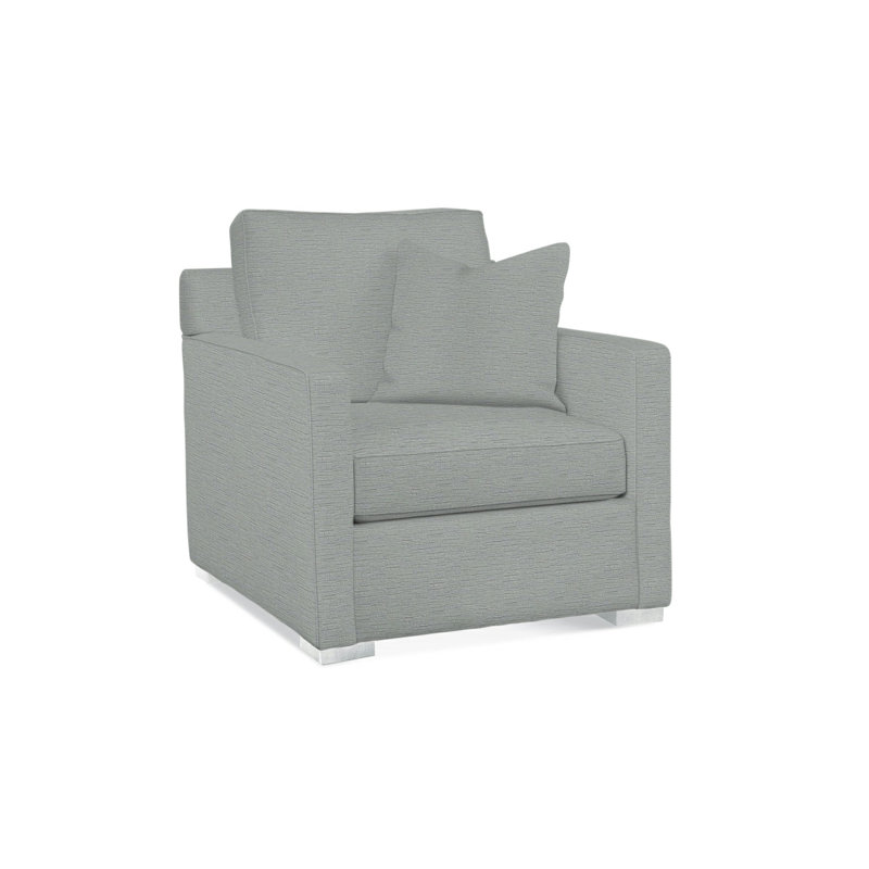 Bel-Air Chair, Frost White Finish, White Textured Performance; 0865-91