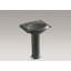 Devonshire Ceramic 25" Pedestal Bathroom Sink with Overflow-705519540-730811347