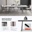 Family-Friendly Extendable Dining Table - 120 to 160cm Sintered Stone Top - Scratchproof Kitchen Table  for 4-10 People