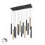 Kuhlmann - Light Gold/Matte Black LED Cluster Pendant-48671108