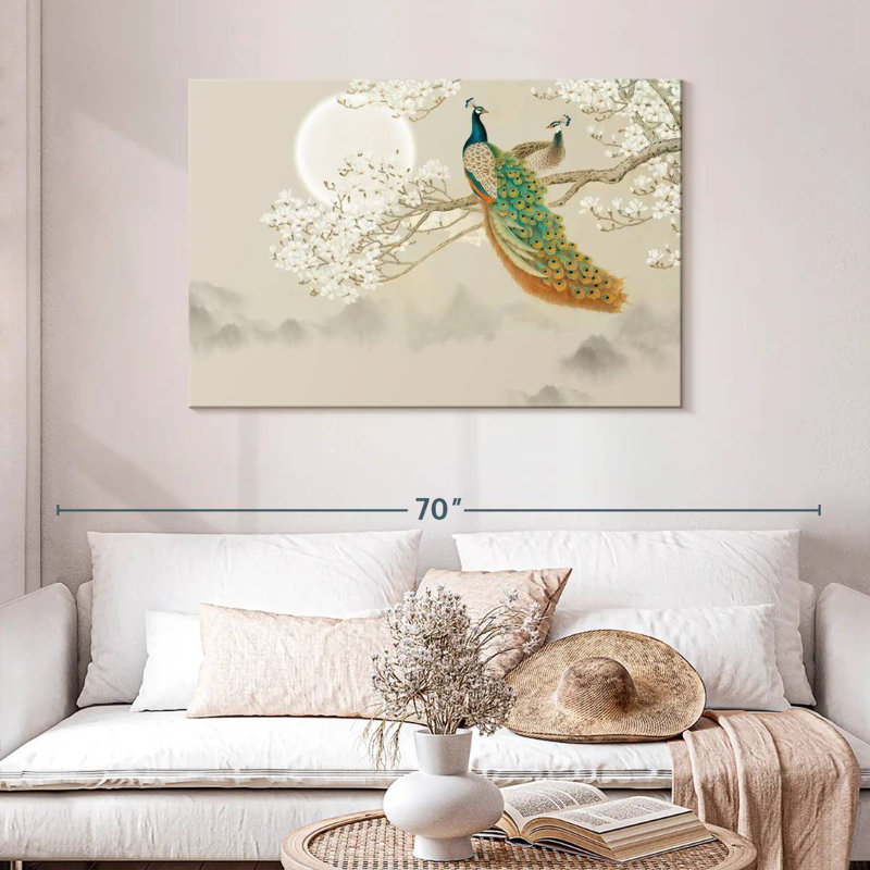 Brampt Japanese Peacock, 30" H x 45" W