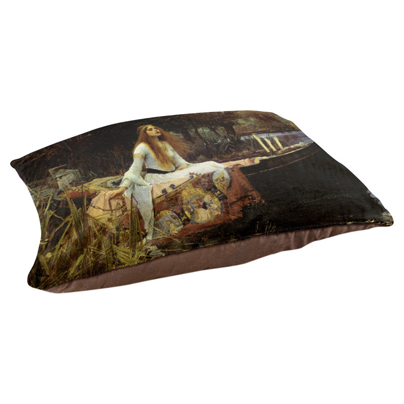 Coussin pour chien lady of shalott Carollo, Grand (l 52 po x P 42 po x H 7,1 po)