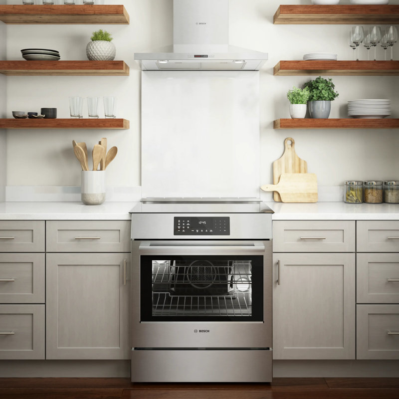 800 Series 31.5" Slide-In Electric Range, Silver