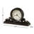 Bishop Traditional Analogue Solid Wood Quartz Movement / Crystal Tabletop Clock with Alarm in Worn Black