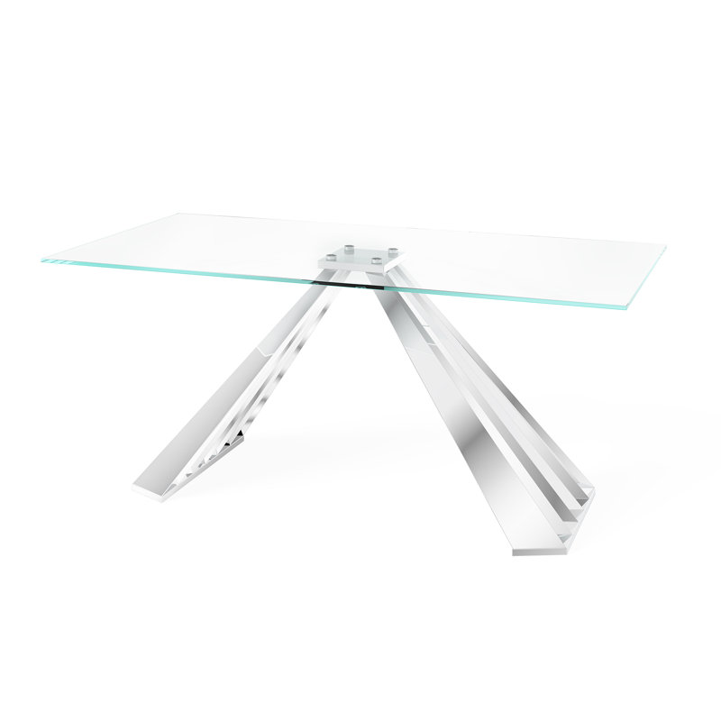 Clear Glass Dining Table