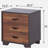 Walnut and Espresso 3-drawer Rectangular Accent Table-1306822115