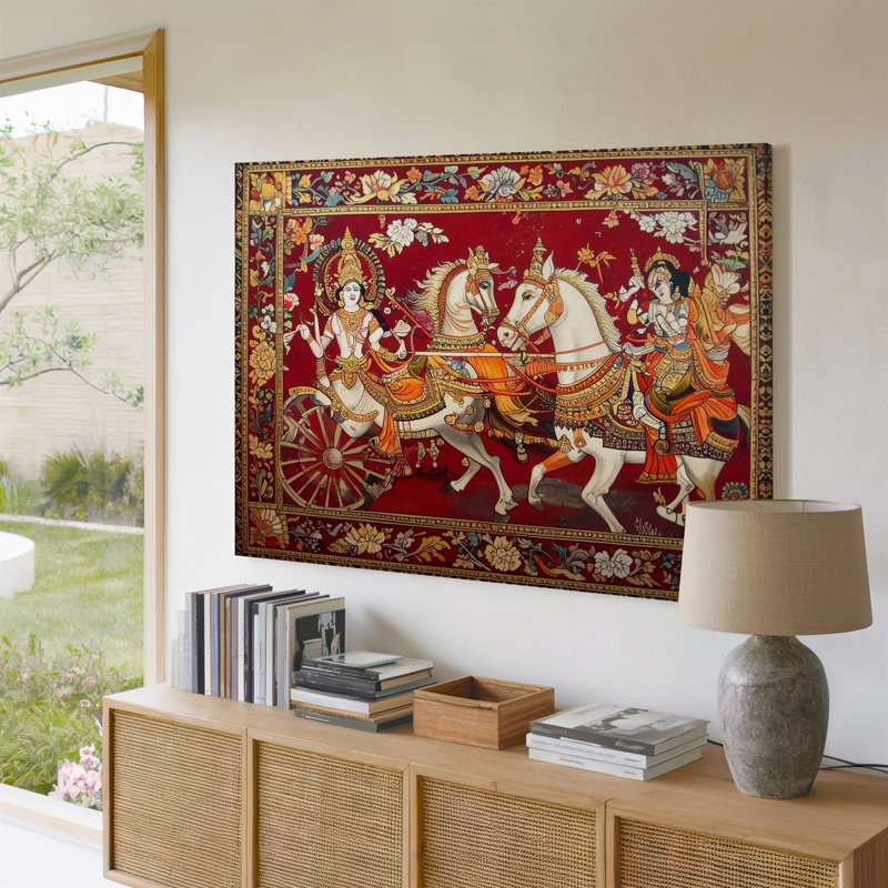 Art mural sur toile, divin Chariot, H 9 po x l 12 po