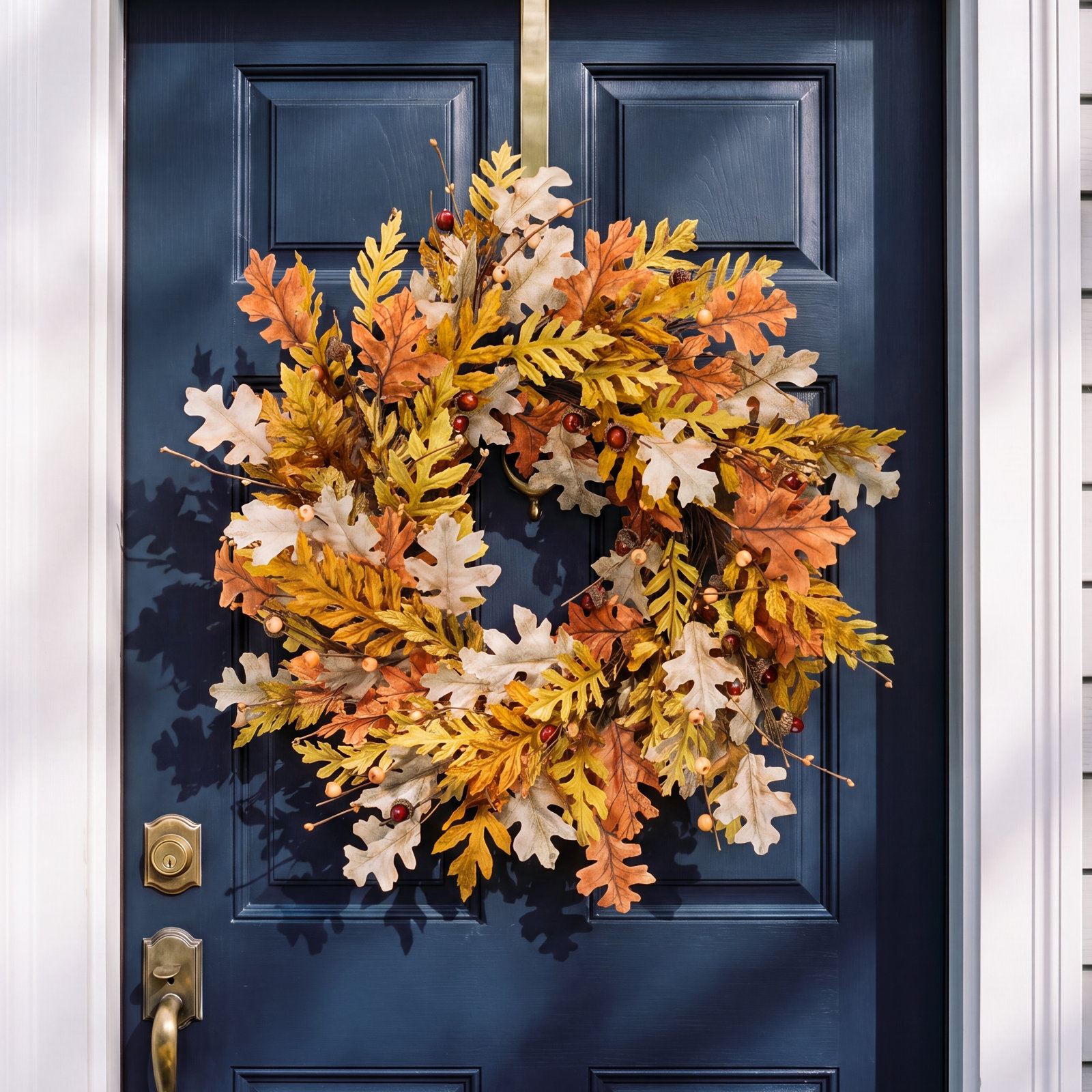 August Grove® 24" Oak Leaf Wreath