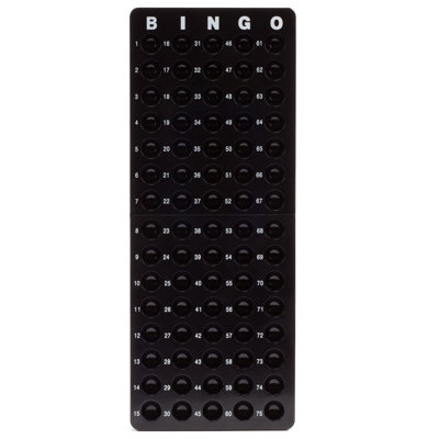 GSE Bingomaster Board for 7/8" Bingo Balls, Plastic Bingo Calling Board for Bingo Game