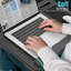 Lap Desk With Wrist Rest Mouse Pad, Portable Laptop Tray For Bed Sofa, Large Laptop Stand With Mouse Pad Phone Holder