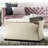 Maiden Linen Blend Upholstered Storage Bench-12290952