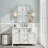Aevar Tempered Glass and Aluminum Alloy Framed French Cleat Mounted Wall Mirror with 5-Year Warranty-397524567-384154464