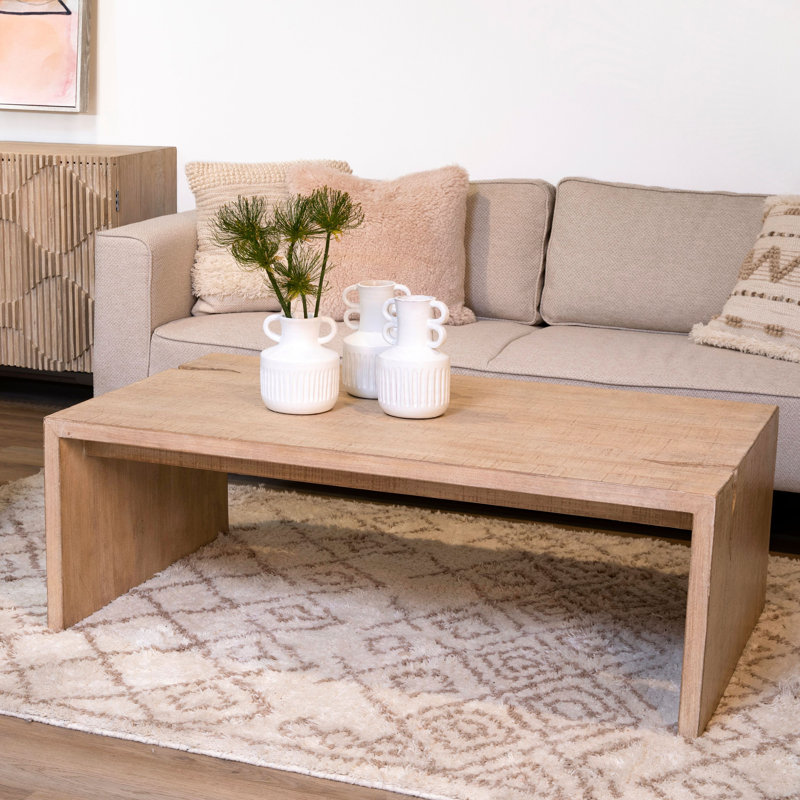 Table basse Freddy, Brun clair