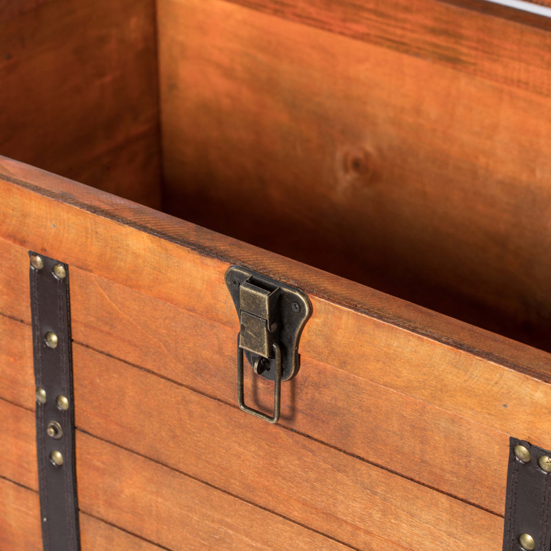 Royalton Solid Wood Accent Trunk, Rustic