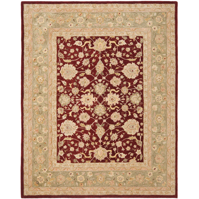 Tapis oriental en laine touffeté à la main Coltun, Rectangle 4 pi x 6 pi