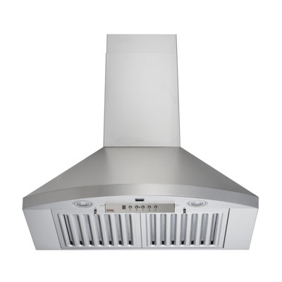 Kobe Range Hoods 30 " W Stainless Steel 800 CFM Ducted (Vented) Wall Range Hood with Baffle Filter