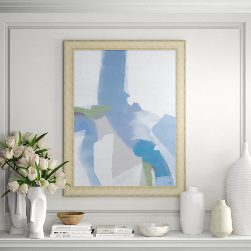 Blue Dancer' Framed Print on Canvas