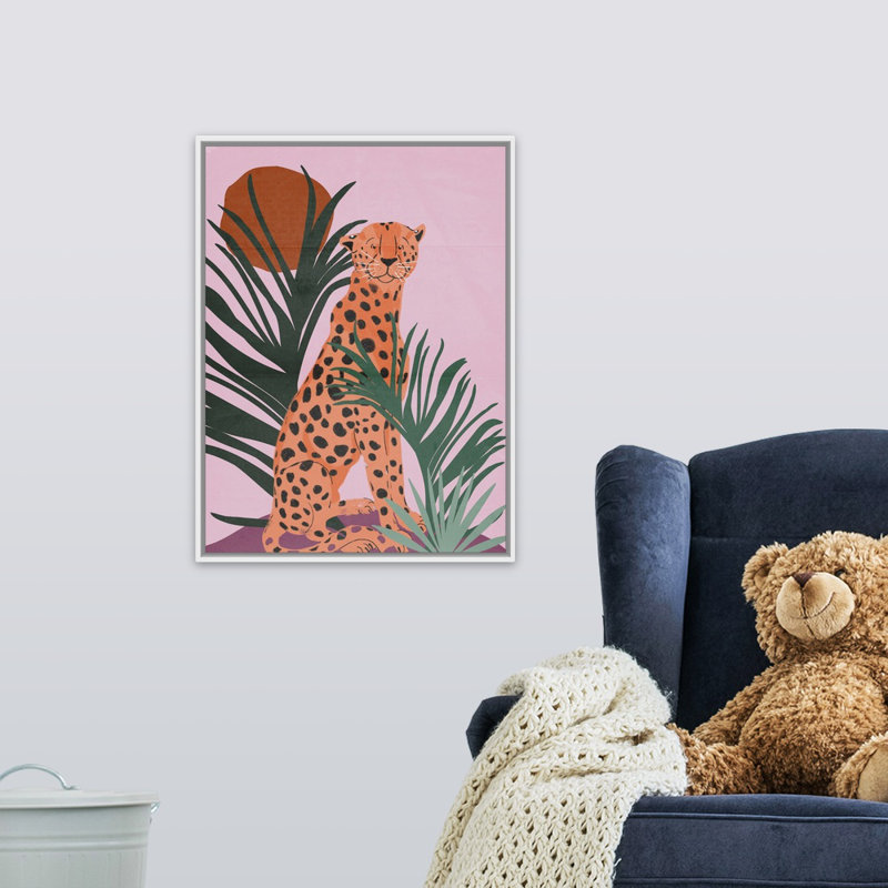 Animals, White Floating Frame Canvas, 24" H x 18" W x 1.2" D