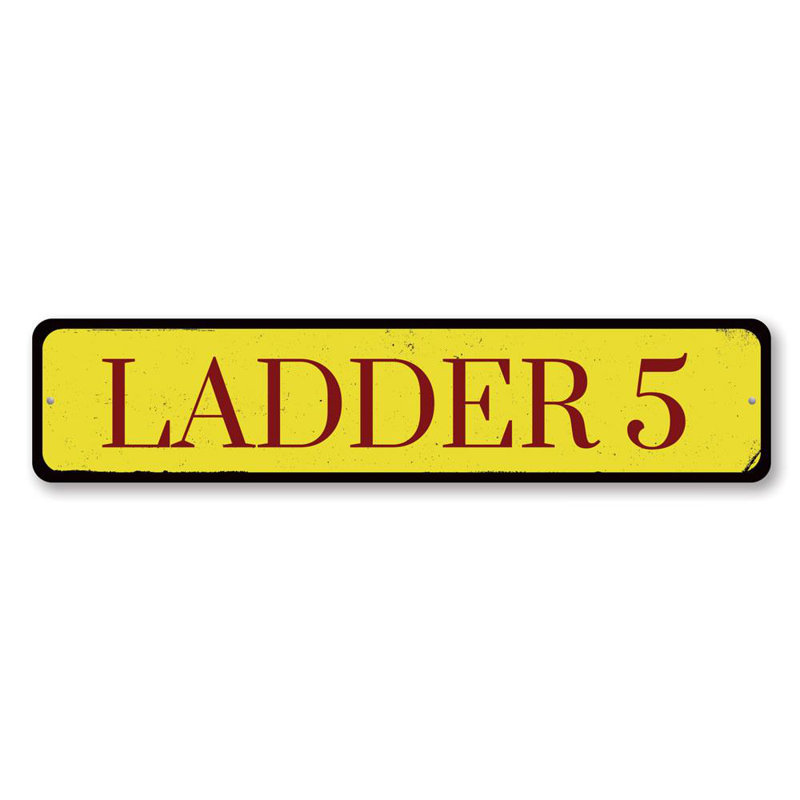 Plaque en aluminium avec numéro d'échelle, H 6 po x l 24 po x P 0,06 po