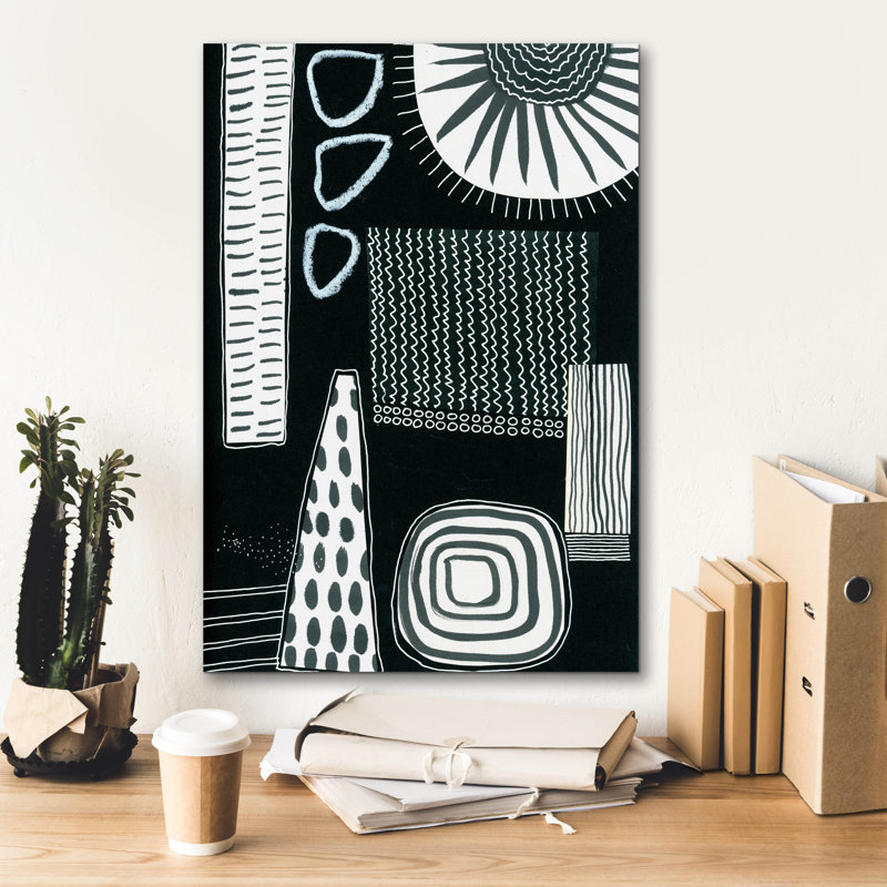 «B&W Fun IX» par Regina Moore, H 26 po x l 18 po x P 0,75 po