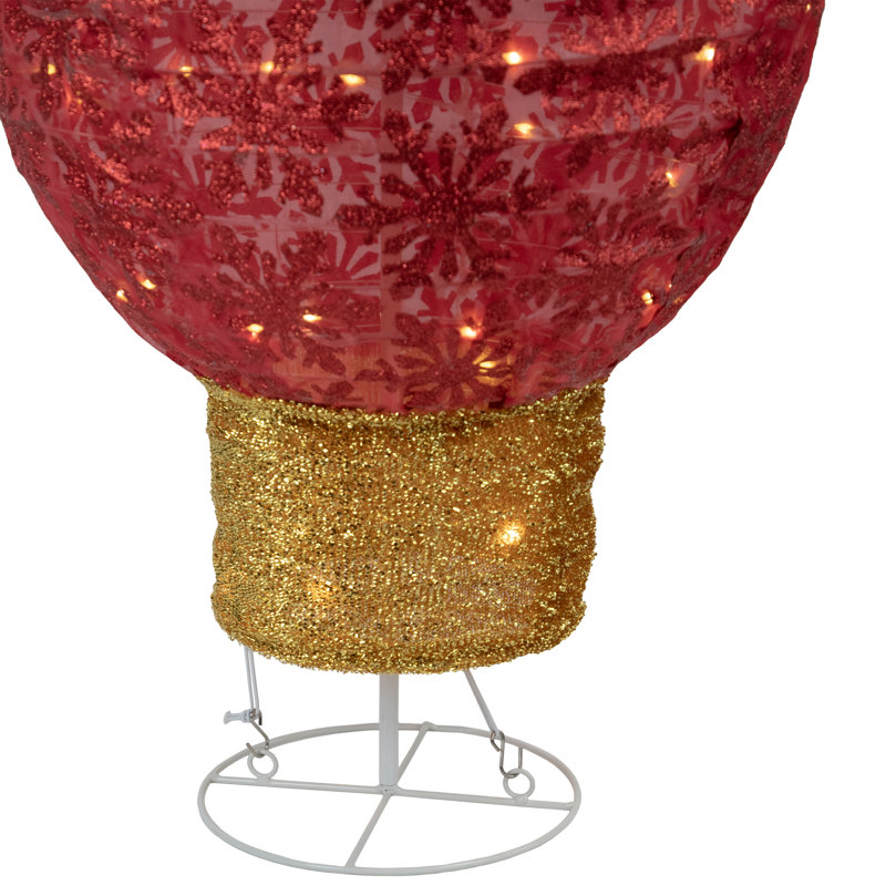 Décoration de Noël d'extérieur à ampoule rétro à DEL, Rouge