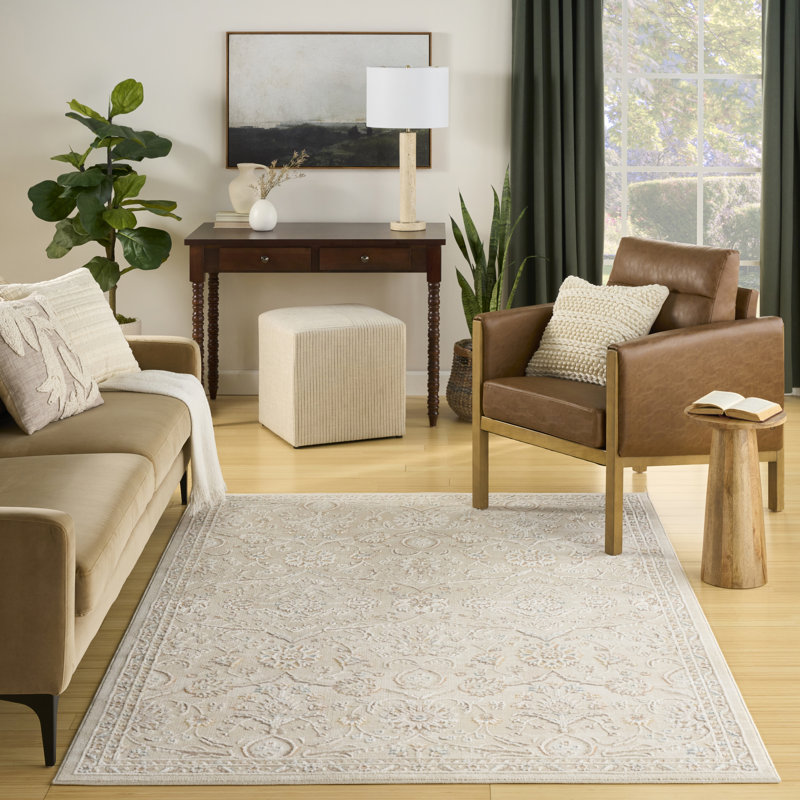 Classic Ivory Area Rug, Rectangle 239 x 300 cm