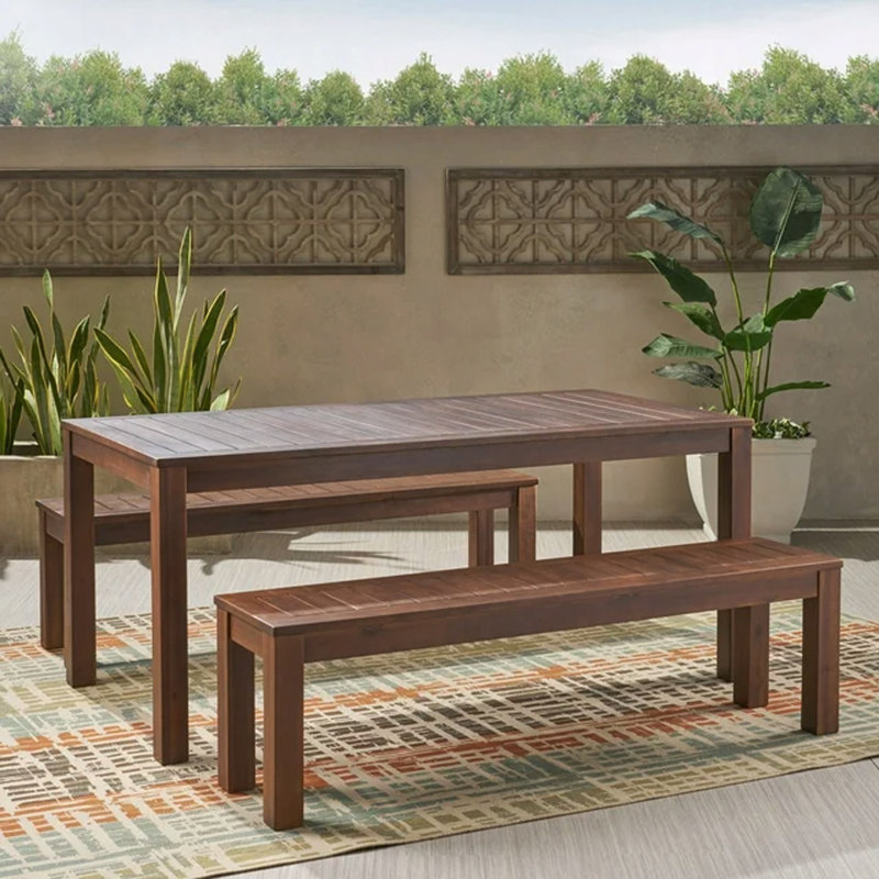 Outdoor Table And Bench