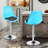 Claudia Adjustable Swivel Bar Stools, Kitchen Counter Height Barstools Dining Chairs with Footrest-88044351