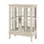 Buffets et buffets lumineux, armoire de rangement en panneau de fibres à densité moyenne blanche