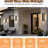 4 Packs Modern Exterior Lighting Fixtures, Black LED Outdoor Porch Wall Light
