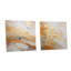 Geode Magic I - marbre abstrait doré - ensemble de 2 art mural en acrylique sur verre abstrait-1599517912