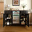Meuble-bar à vin Vintner avec emplacement pour réfrigérateur (réfrigérateur non inclus) et tablettes réglables pour le rangement à domicile-135581727