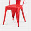 Ensemble de 4 chaises d'appoint empilables en métal l 17 po x P 17,5 po x H 33 po Christies Home-129479467